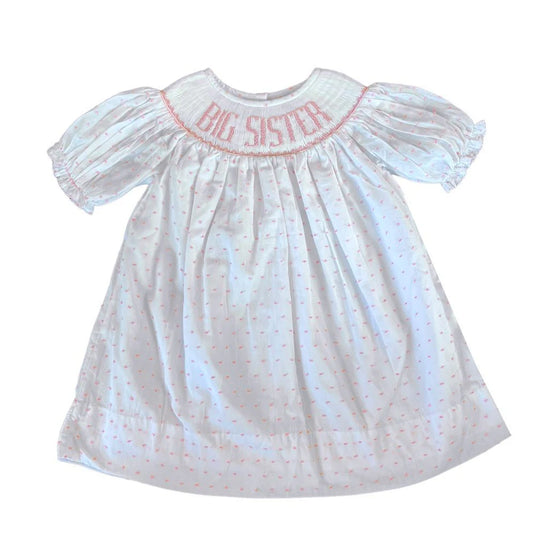 Big Sister Dress - Pink Swiss