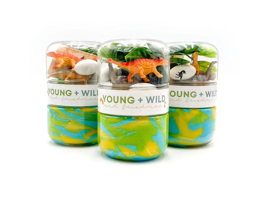 Grab & Go Dough Jar- Dinosaur