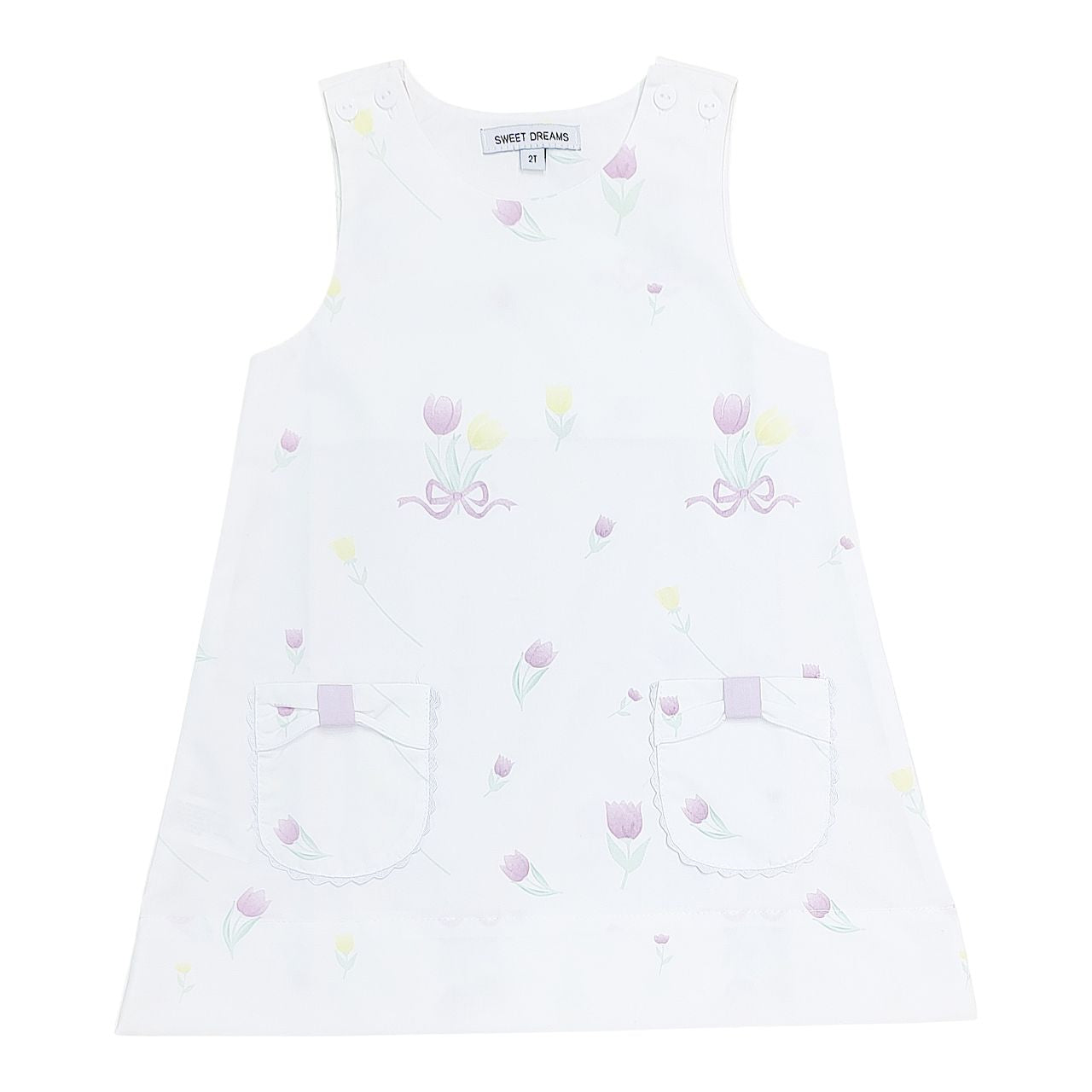 Purple Tulip Print Dress