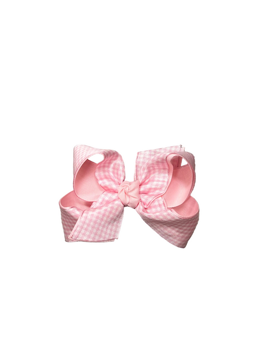 Layered Gingham Bow