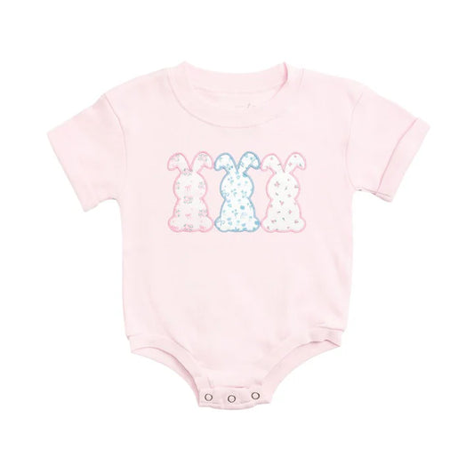 Floral Bunny Patch Romper