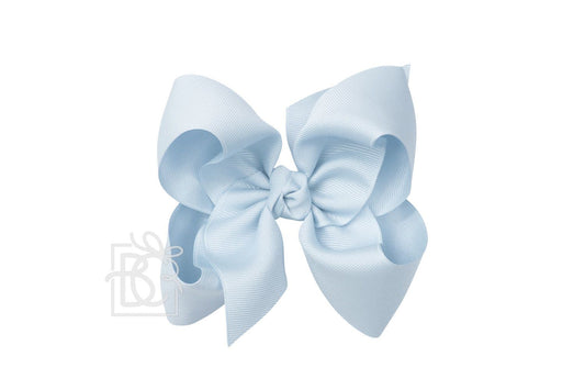 Signature Grosgrain Bow- Millennium Blue