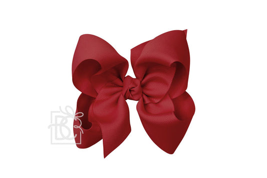 Signature Grosgrain Bow- Cranberry