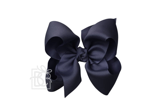 Signature Grosgrain Bow- Dark Navy