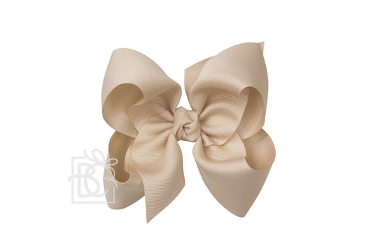 Signature Grosgrain Bow- Oatmeal