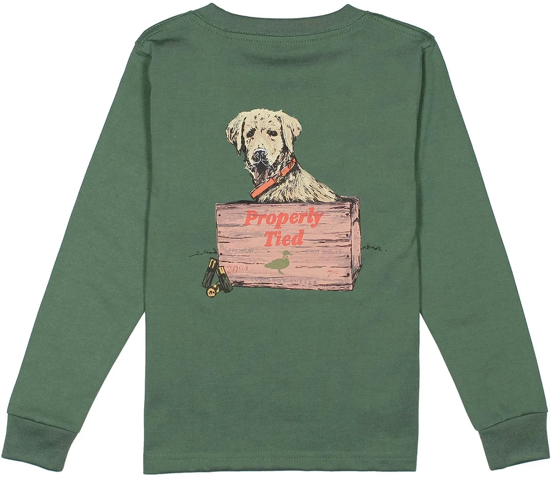 Boys Little Shot LS Fern Green