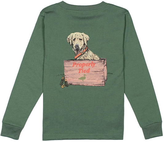 Boys Little Shot LS Fern Green