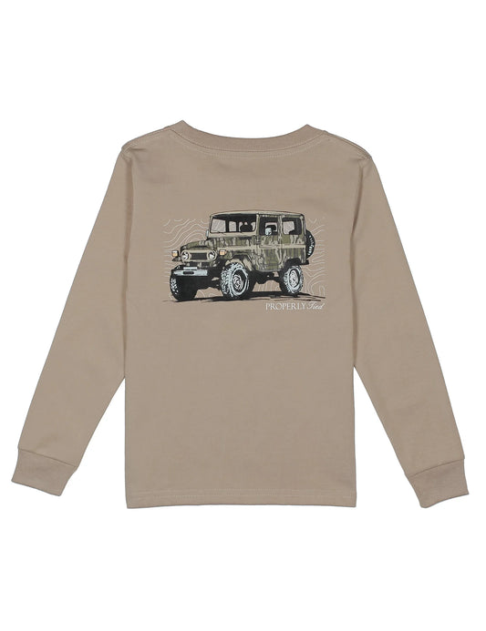 Boys Mossy Oak Topo Cruiser LS Sand