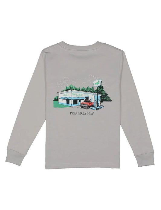 Boys Service Station LS Ice Grey