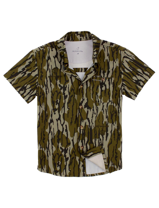 Boys Sportsman Field Shirt Mossy Oak Original Bottomland