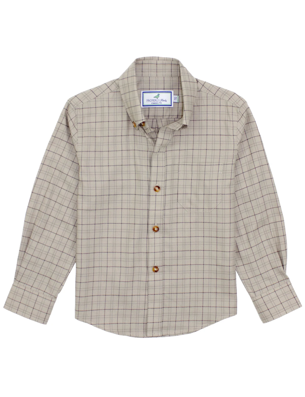 Boys Woodland Sportshirt Wheat Field