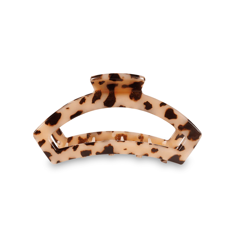 Open Blonde Tortoise Small Claw Hair Clip