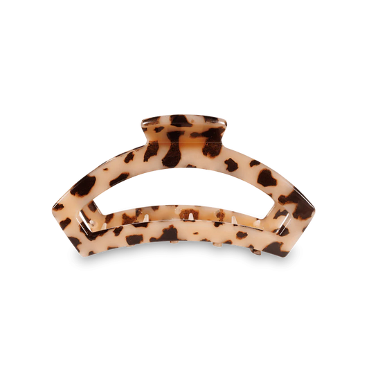 Open Blonde Tortoise Small Claw Hair Clip