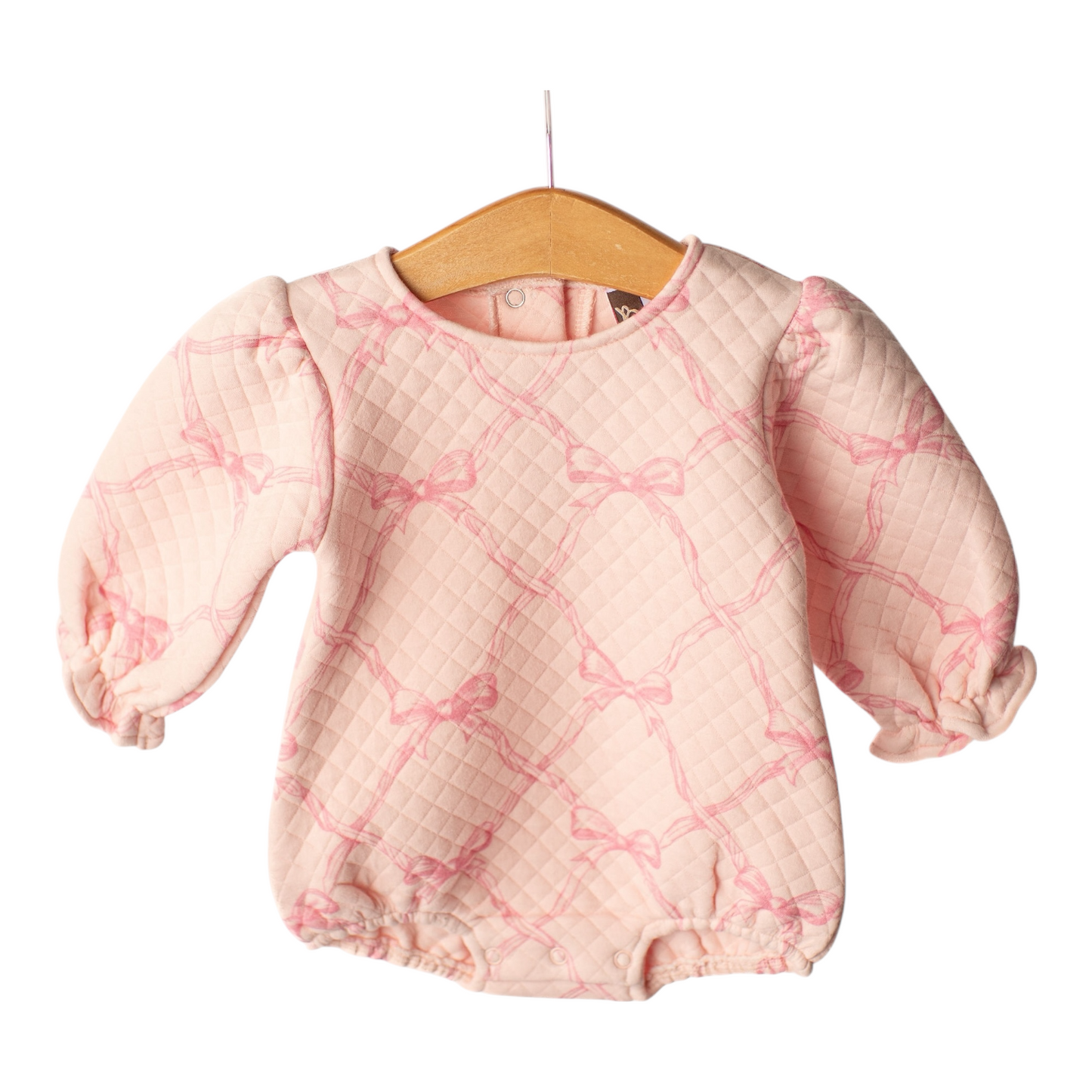 Dainty Bows Quilted L/S Bubble