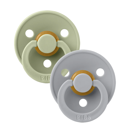 2 Pack Round Pacifier - Sage/Cloud