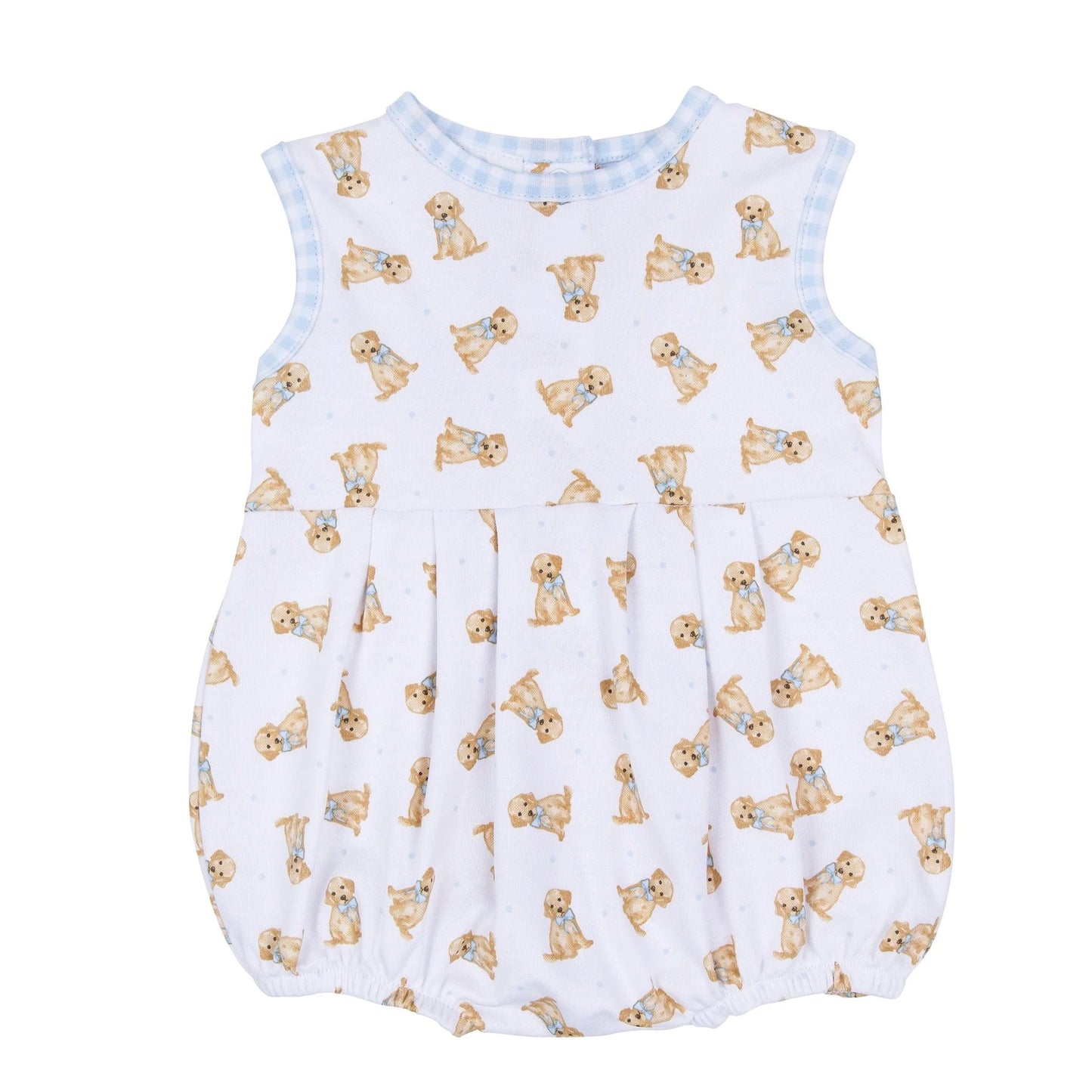 Blue Sweet Golden Print Bubble