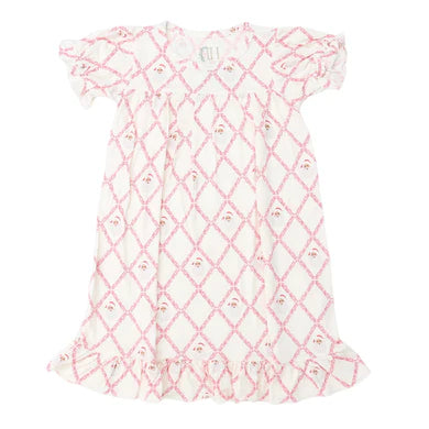 Girls Santa Trellis Nightgown