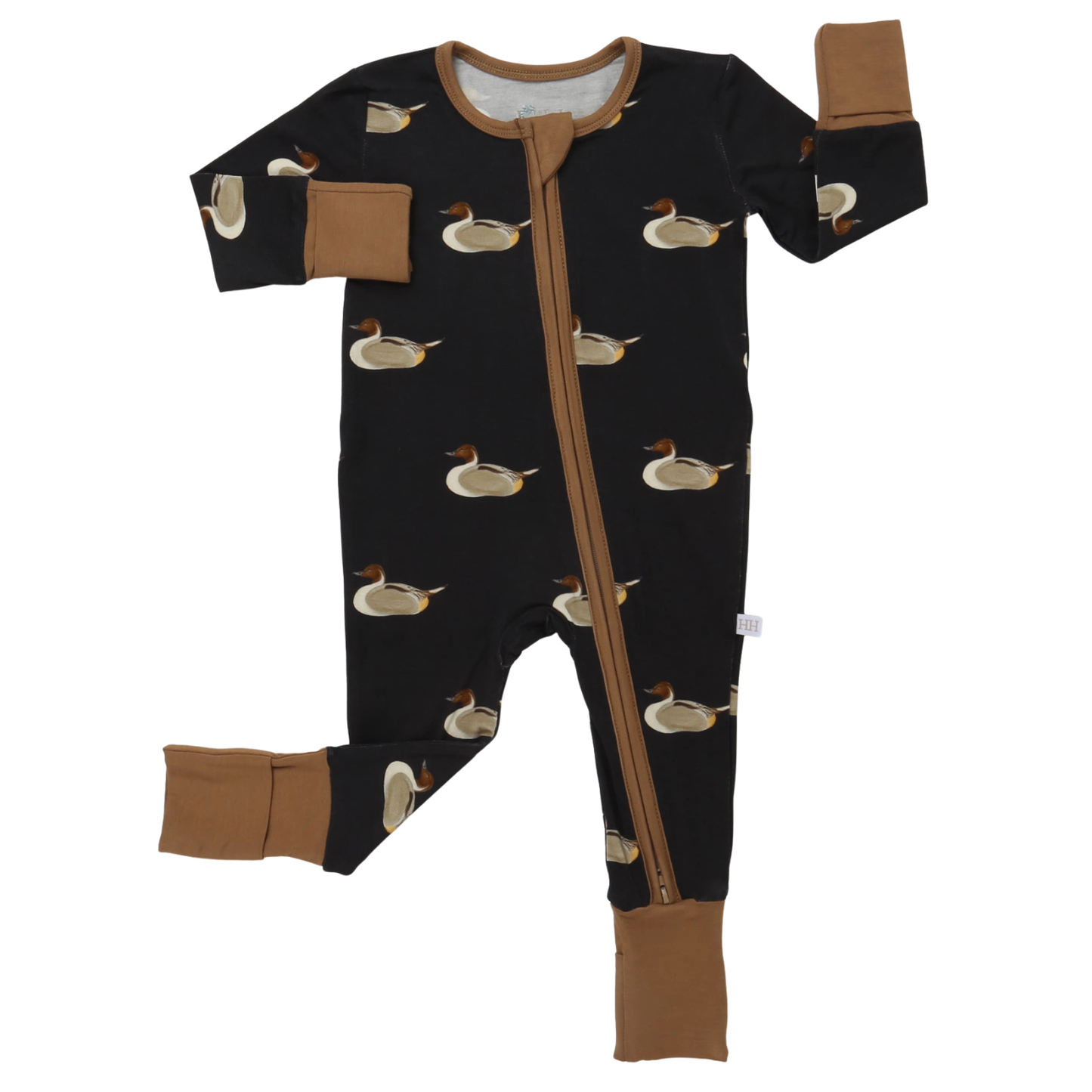 Boys Pintail Duck Zipper Romper