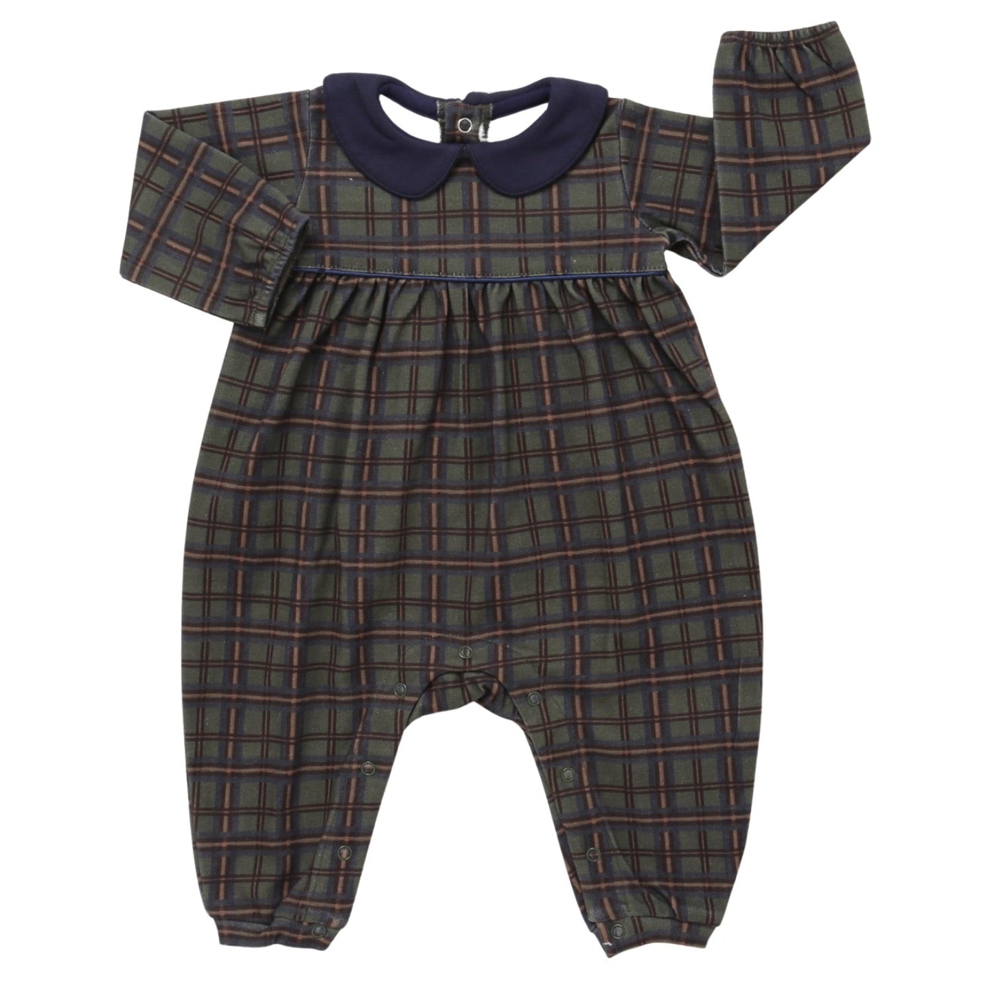 Boys Cabin Cozy Long Sleeve Collared Romper