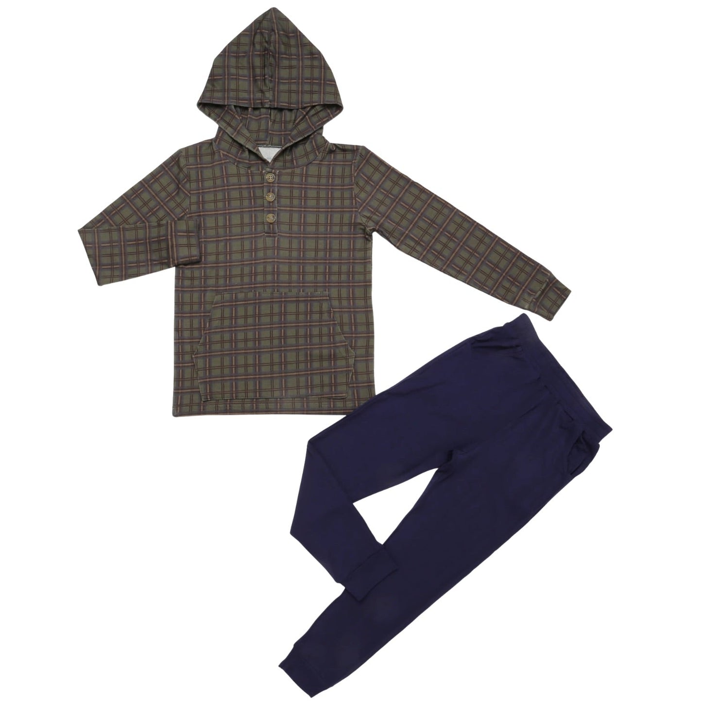 Boys Cabin Cozy Hooded Set