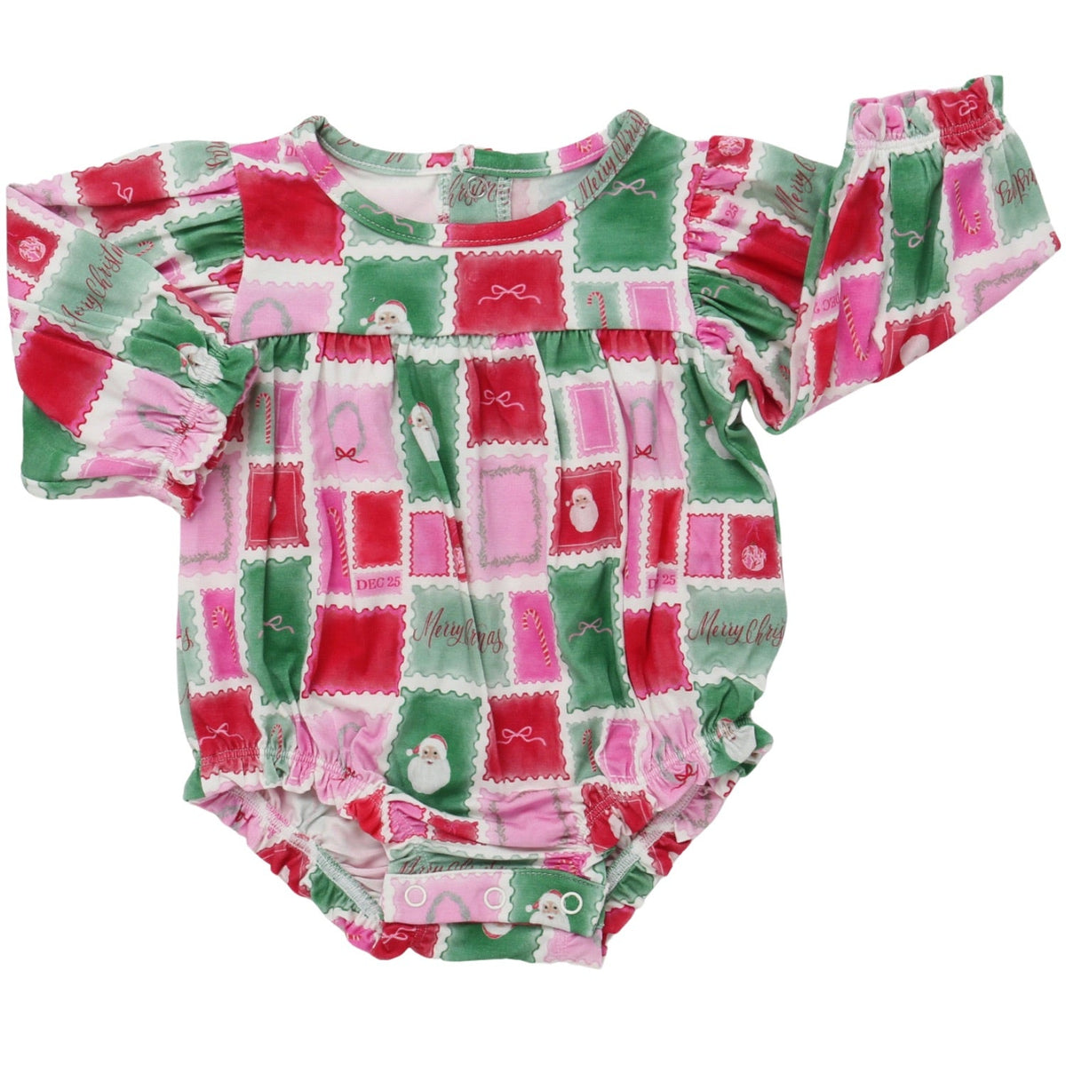 Girls Letters To Santa Long Sleeve Bamboo Bubble