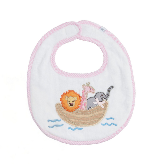Pink Noah's Ark Bib