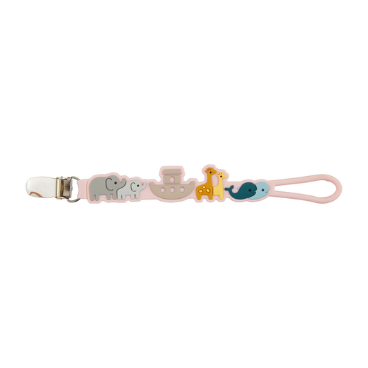 Pink Noah's Ark Paci Clip